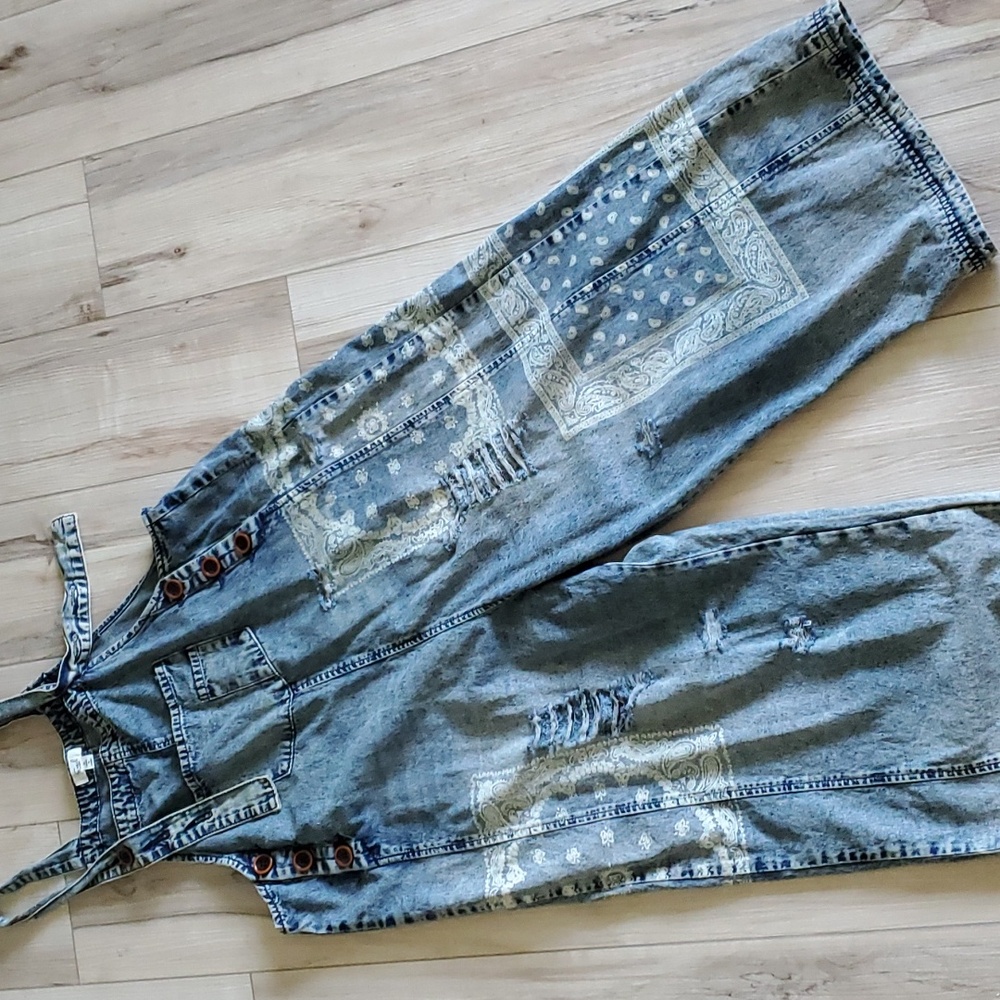 Distressed Overalls